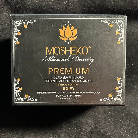 MOSHEKO Organic Moroccan Argan Oil Mineral Mud Mask - Picture 1 of 4